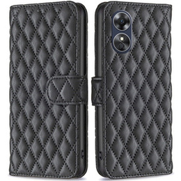 Klopové pouzdro pro Oppo A17, Wallet, BINFEN COLOR, černé