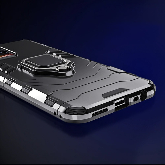 Pouzdro pro Realme 8 / 8 Pro, Kickstand Ring, černé