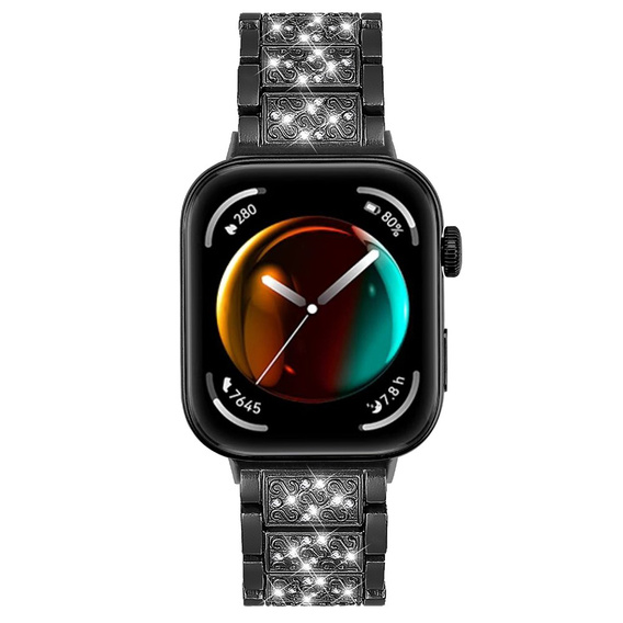 Diamantový náramek pro Xiaomi Smart Band 8 Pro, černý