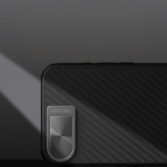 Pouzdro pro iPhone 16e, pancéřované Nillkin, Carboprof Case, pro Magsafe, černé