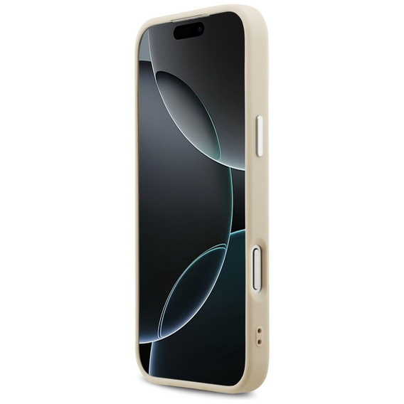 Pouzdro GUESS Peony Hot Stamp Script MagSafe pro iPhone 17 Pro Max