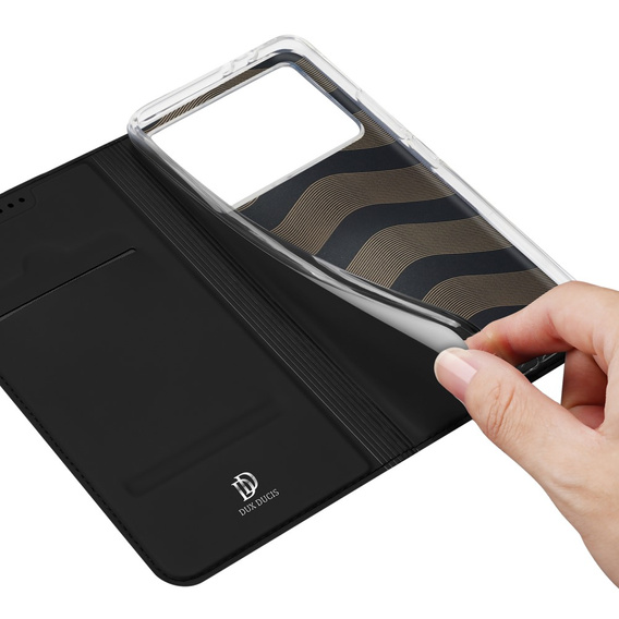 Pouzdro Dux Ducis pro Xiaomi Poco F6 Pro, Skinpro, černé
