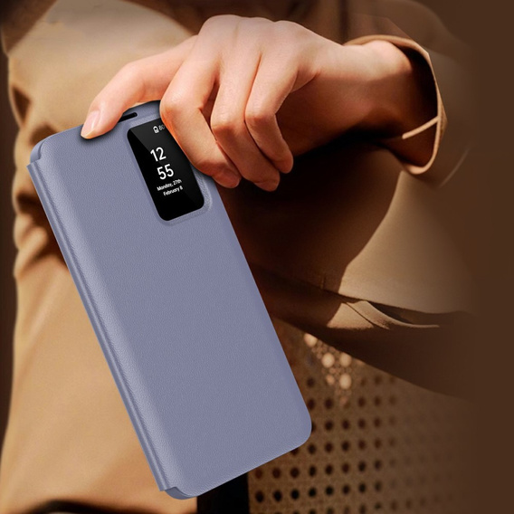 Flipové pouzdro pro Samsung Galaxy A56 5G, Smart View Wallet, fialové