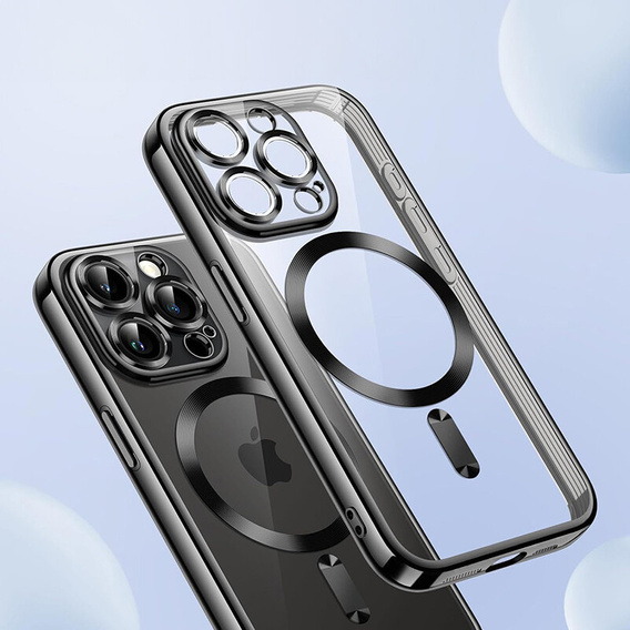 Pouzdro pro iPhone 11 Pro Max, Electro MagSafe, černé + sklo na displej