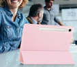 Pouzdro pro Samsung Galaxy Tab S10 FE+ Plus, Smartcase s prostorem pro stylus, růžové
