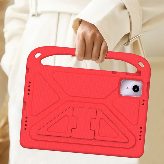 Dětské pouzdro pro Lenovo Tab M11, dětské pouzdro s rukojetí, červené