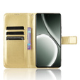 Klopové pouzdro pro Realme GT 6 / 6T, Crazy Horse Wallet, zlaté