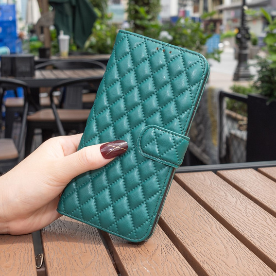 Klopové pouzdro pro Samsung Galaxy A56, Wallet, BINFEN COLOR, zelené