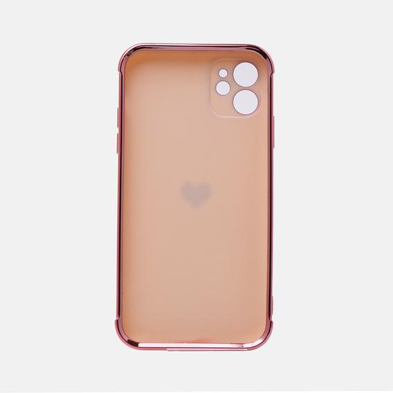Pouzdro pro Apple iPhone 11, Electro heart, růžové rose gold
