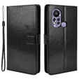 Klopové pouzdro pro Infinix Hot 11s, Crazy Horse Wallet, černé