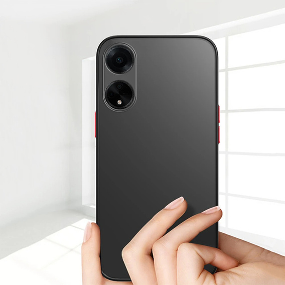 Pouzdro pro Oppo A18 4G / A38 4G, Fusion Hybrid, s ochranou fotoaparátu, matný / černý