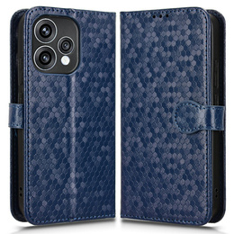 Pouzdro s klopou Wallet Rhombus pro Oppo Reno 15, modré