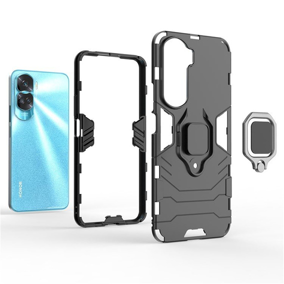 Pouzdro pro Honor 90 Lite 5G / X50i 5G, Kickstand Ring, černé