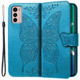 Klopové pouzdro pro Motorola Moto G42 4G, Butterfly, modré