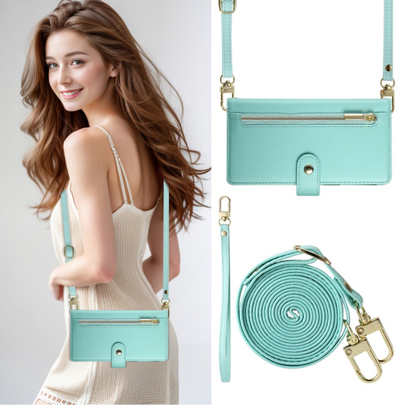 Klopové pouzdro pro Oppo Reno 13 5G, Wallet Zipper Pocket, mincovní