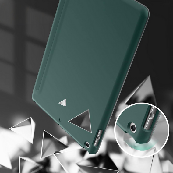 Pouzdro pro iPad 7/8/9 10.2 2019/2020/2021, Smartcase, tmavě zelené