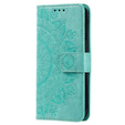 Klopové pouzdro pro Samsung Galaxy A14 4G/5G, Mandala, zelené