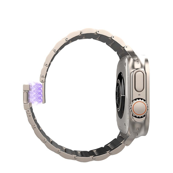 Náramek pro Apple Watch 1/2/3/4/5/6/7/8/9/SE/ULTRA/ULTRA 2 42/44/45/49MM, titanový