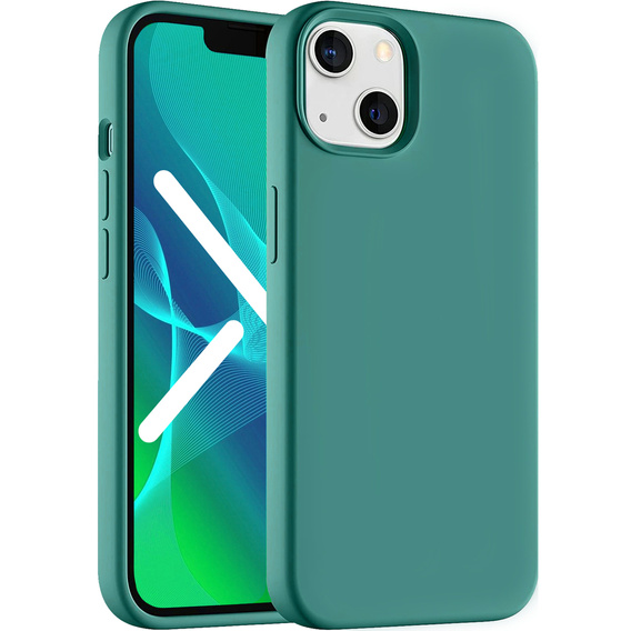 Pouzdro pro iPhone 14, Silicone Lite, zelené
