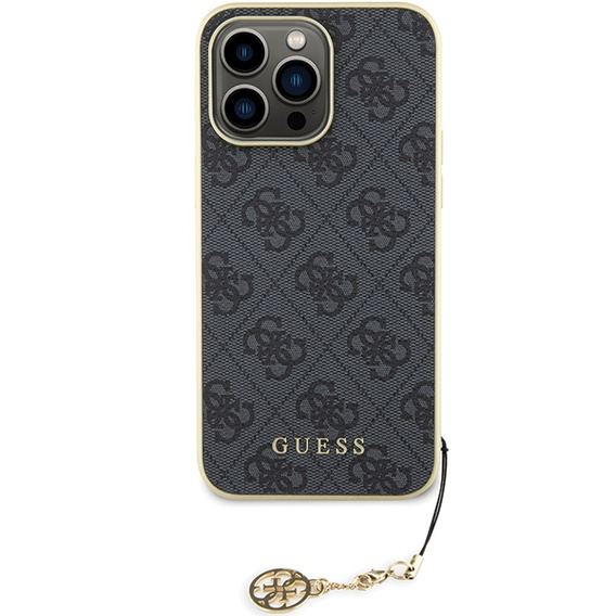 Pouzdro Guess 4G Charms s přívěskem pro iPhone 15 Pro Max
