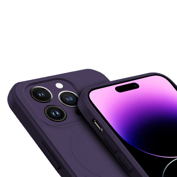Silikonové pouzdro Mag Cover fialové pro iPhone 14 Pro Max
