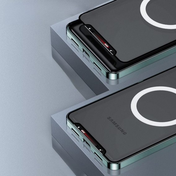 Ochranné pouzdro na fotoaparát pro Samsung Galaxy S23 Plus, CamShield MagSafe, transparentní / zelené