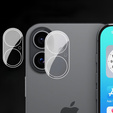 Tvrzené sklo na fotoaparát pro iPhone 16 / 16 Plus, průhledné