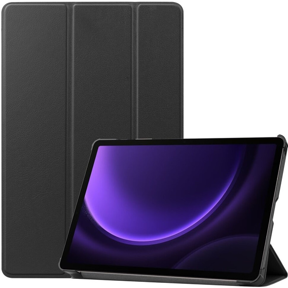 Pouzdro pro Samsung Galaxy Tab S9 FE, trojité, černé