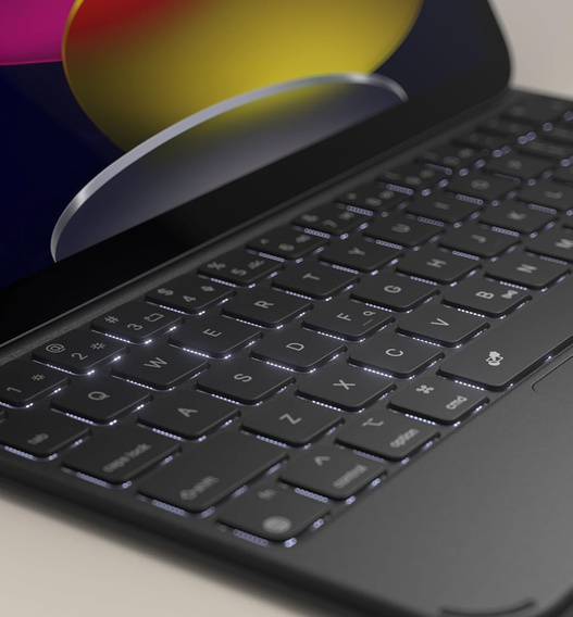 Pouzdro s klávesnicí pro iPad 11" 2025 A16 (11 gen.) / iPad 10.9" 2022 (10 gen.), Dexnor Magnetic Keyboard Touchpad, černé