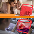 Dětské pouzdro pro Lenovo Tab M11, dětské pouzdro s rukojetí, červené
