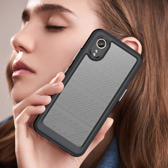 Pouzdro pro Samsung Galaxy Xcover 7, Fusion Hybrid, transparentní / černé