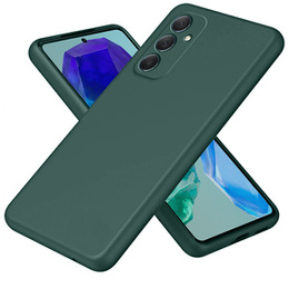 Pouzdro pro Samsung Galaxy M55 5G, Silicone Lite, tmavě zelené