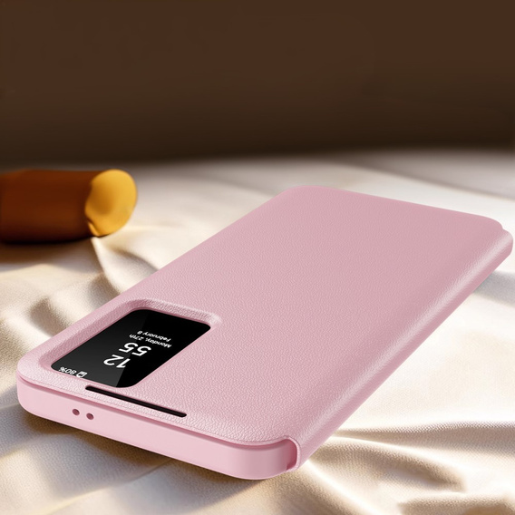 Flipové pouzdro pro Samsung Galaxy S24 FE, Smart View Wallet, růžové