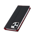 Klopové pouzdro pro iPhone 14 Pro, Litchi Skin Grain, černé
