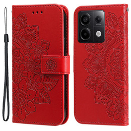 Klopové pouzdro pro Xiaomi Redmi Note 13 Pro 5G, Mandala, červené