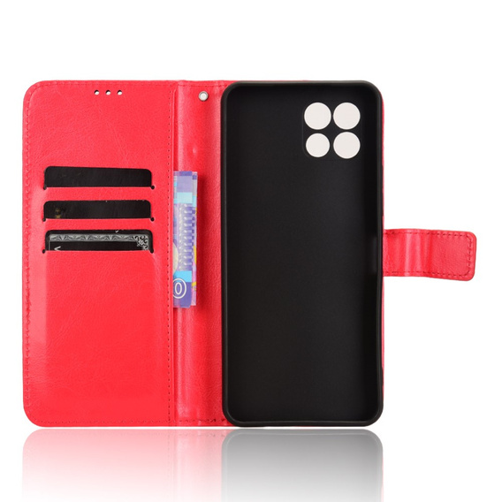 Klopové pouzdro pro T Phone 2 5G, Crazy Horse Wallet, červené