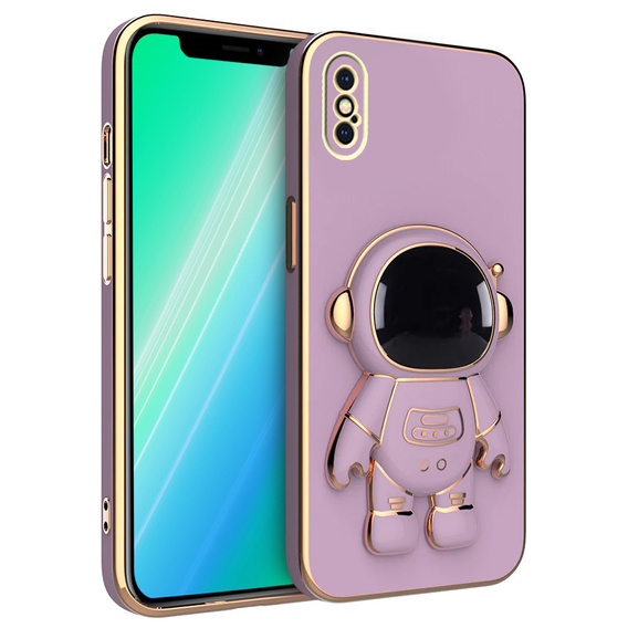 Pouzdro pro iPhone X / XS, Astronaut, fialové