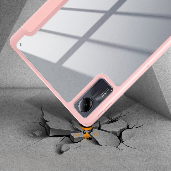 Pouzdro pro Xiaomi Redmi Pad SE 11", Smartcase Hybrid, se slotem na stylus, růžové