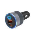 Autonabíječka Forcell F-Energy Alu 85 W, 2 × USB-C + USB-A, PD / QC 4.0 / SFC 2.0