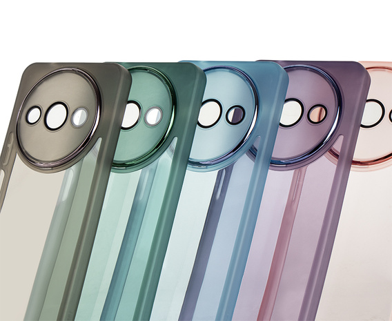 Silikonové pouzdro pro Xiaomi Redmi A3, s ochranou fotoaparátu, transparentní / černé
