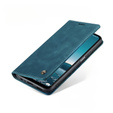 Pouzdro CASEME pro Samsung Galaxy M33 5G, Leather Wallet Case, modré