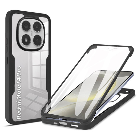 Pouzdro pro Xiaomi Redmi Note 14 Pro 5G, Shockproof, s fólií, černé
