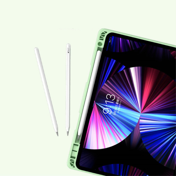 Pouzdro + klávesnice iPad Air 10.9 4 2020 / 5 2022, Touchpad, zelené