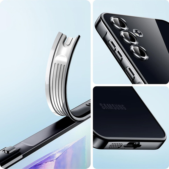 Pouzdro pro Samsung Galaxy A55 5G, Electro MagSafe, černé + sklo na displej