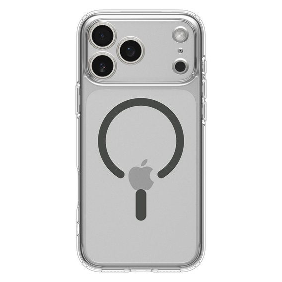 Spigen Ultra Hybrid MagSafe pouzdro pro iPhone 17 Pro, čiré / grafitové