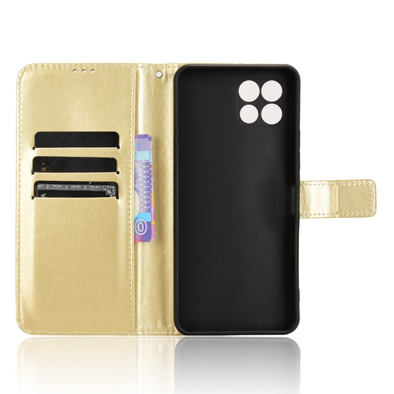 Klopové pouzdro pro T Phone 2 5G, Crazy Horse Wallet, zlaté