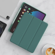 Pouzdro pro iPad Pro 12.9" 2022/2021/2020 (6/5/4 gen.), Smart Pencil, se slotem na stylus, zelené