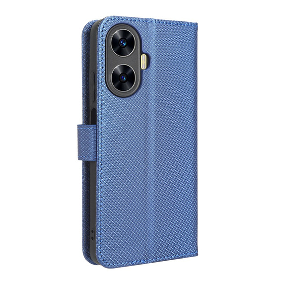 Klopové pouzdro pro Realme C55, Wallet, Smart Magnet, modré