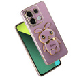 Pouzdro pro Xiaomi Redmi Note 13 Pro 5G, Rabbit, fialové + 9H tvrzené sklo