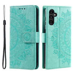 Klopové pouzdro pro Samsung Galaxy A35 5G, Mandala, zelené